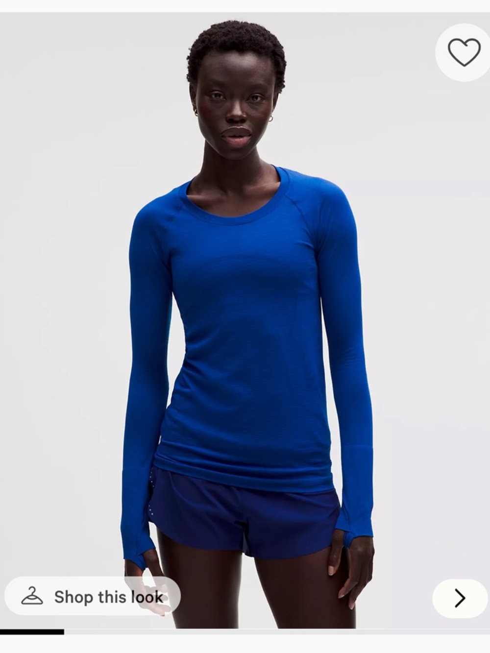 EUC Lululemon Swiftly long sleeve (hip length) Larkspur